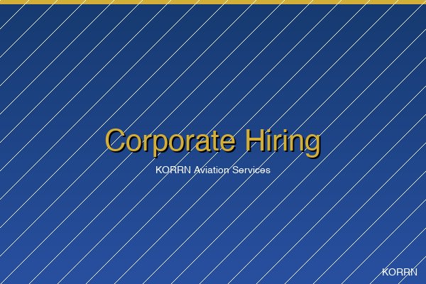 Bulk Hiring HR recruitment service — KORRN Aviation Services Private Limited